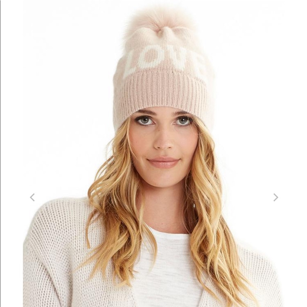 NIB Naked Cashmere LOVE beanie